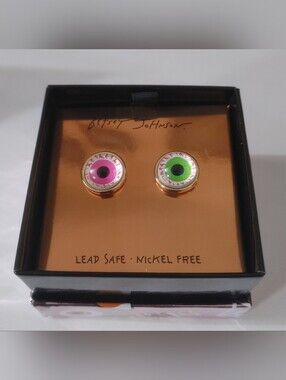 BNWT New Release Halloween Betsey Johnson Eyeball Stud Earrings